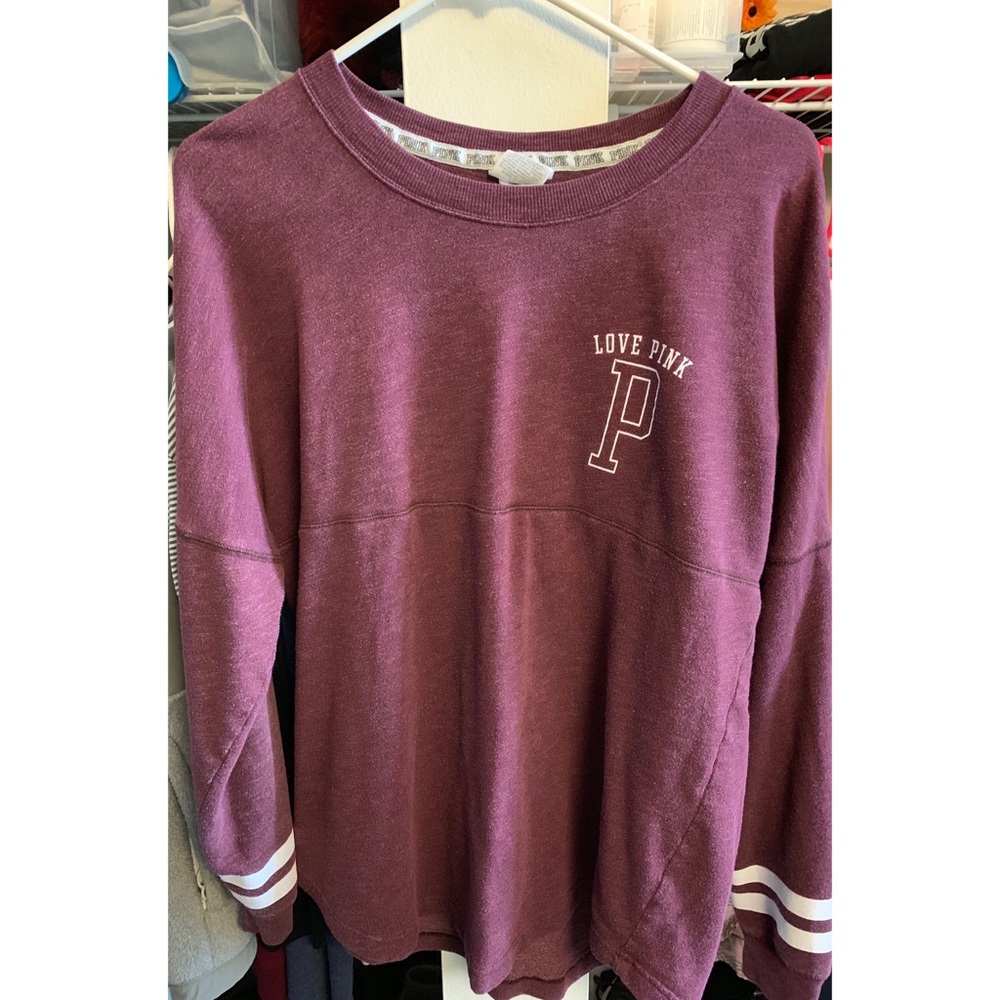 Maroon PINK crew neck